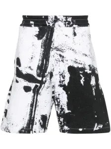 ALEXANDER MCQUEEN - Shorts In Cotone Organico Stampato #3093696