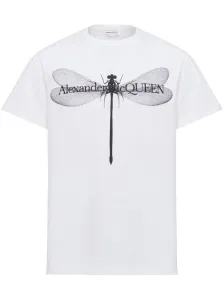 ALEXANDER MCQUEEN - T-shirt In Cotone Organico Con Stampa Libellula #3001659
