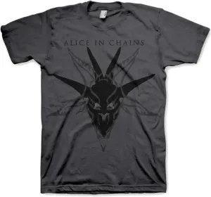 Alice in Chains Maglietta Black Skull Charcoal Mens Charcoal L