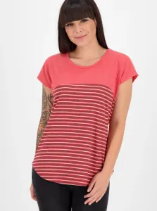 Red Women's Striped T-Shirt Alife and Kickin - Women #1295010