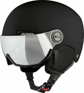 Alpina Arber Visor Q-Lite Ski Helmet Black Matt L Casco da sci