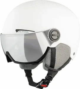 Alpina Arber Visor Q-Lite Ski Helmet White Matt M Casco da sci