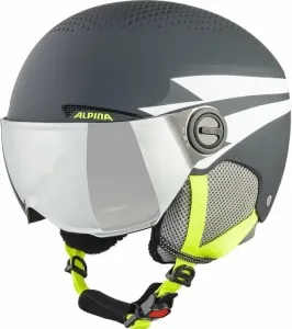 Alpina Zupo Visor Q-Lite Junior Ski helmet Charcoal/Neon Matt M Casco da sci