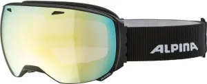Alpina Big Horn QVM Ski Goggle Black Matt/Mirror Gold Occhiali da sci