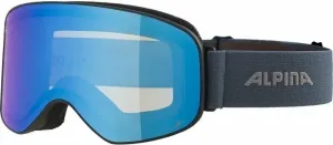 Alpina Slope Q-Lite Ski Goggle Black Blue Matt/Mirror Blue Occhiali da sci
