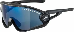 Alpina 5w1ng Black Blur Matt/Blue Occhiali da ciclismo