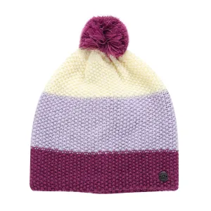 Winter hat with pompom ALPINE PRO DELORE pastel lilac #3062789