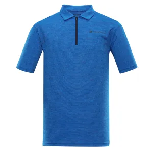 Men's quick-drying polo shirt ALPINE PRO DONN electric blue lemonade #2615523