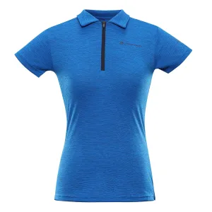 Women's quick-drying polo shirt ALPINE PRO DONNA electric blue lemonade #1943878