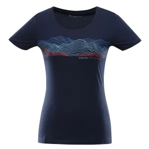 Women's quick-drying T-shirt ALPINE PRO DAFOTA mood indigo variant PA #1733005