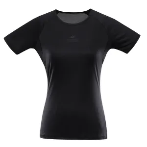 Women's quick-drying T-shirt with cool-dry ALPINE PRO PANTHERA black #1727139