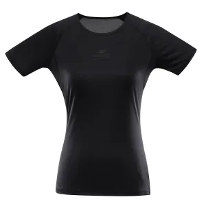 Women's quick-drying T-shirt with cool-dry ALPINE PRO PANTHERA black #2901790