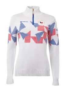 Women's sweater from the Olympic collection ALPINE PRO JIGA white variant m