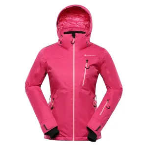 Women's ski jacket with ptx membrane ALPINE PRO REAMA cabaret