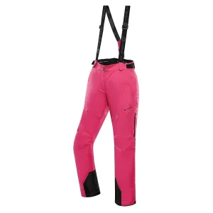 Women's ski pants with ptx membrane ALPINE PRO OSAGA cabaret
