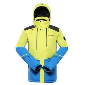 Men's ski jacket with ptx membrane ALPINE PRO ZARIB sulphur spring