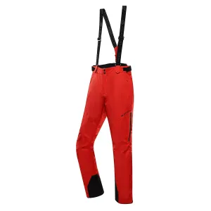 Men's ski pants with ptx membrane ALPINE PRO OSAG olympic red