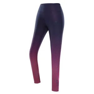 Women's quick-drying leggings ALPINE PRO ARELA neon knockout pink variant PA #1653225