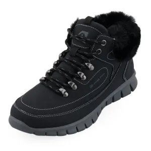 Women's winter shoes with alpine fur for ALPINE PRO CORMA black #73385
