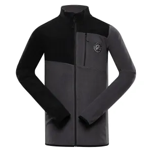 Men's fleece sweatshirt ALPINE PRO GRES black #2918597