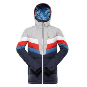 Men's down ski jacket with ptx membrane ALPINE PRO FEEDR mood indigo
