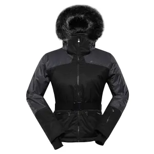 Women's ski jacket with ptx membrane ALPINE PRO OLADA black variant pa