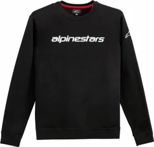 Alpinestars Linear Crew Fleece Black/White 2XL Felpa