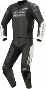 Alpinestars GP Force Chaser Leather Suit 2 Pc Black/White 50 Tuta da moto divisible