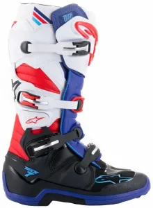 Alpinestars Tech 7 Boots Black/Dark Blue/Red/White 40,5 Stivali da moto