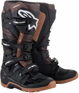 Alpinestars Tech 7 Enduro Boots Black/Dark Brown 44,5 Stivali da moto