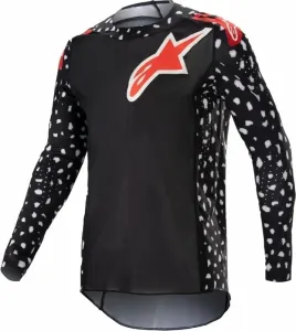 Alpinestars Supertech North Jersey Black/Neon Red XL Maglia motocross