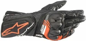 Alpinestars SP-8 V3 Leather Gloves Black/Red Fluorescent 2XL Guanti da moto