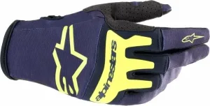 Alpinestars Techstar Gloves Night Navy/Yellow Fluorescent 2XL Guanti da moto