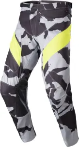 Alpinestars Racer Tactical Pants Gray/Camo/Yellow Fluorescent 30 Motocross pantaloni
