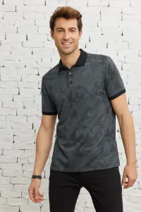 ALTINYILDIZ CLASSICS Slim Fit Slim Fit Polo Neck Jacquard T-Shirt