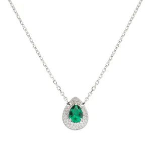 Amen Affascinante collana in argento con zirconi Diamonds CLGOBVBZ (catena, pendente)