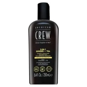 American Crew 3-in-1 Ginger + Tea shampoo, balsamo e gel doccia 250 ml