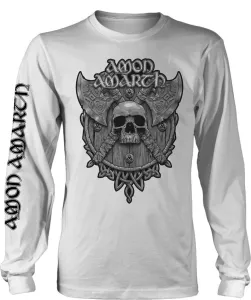 Amon Amarth Maglietta Grey Skull White XL