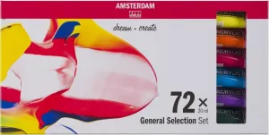 Amsterdam Set di colori acrilici 72x20 ml