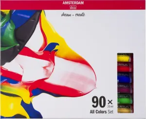 Amsterdam Set di colori acrilici 90x20 ml