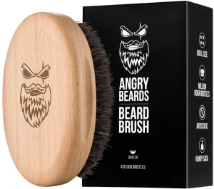 Angry Beards Spazzola per barba in legno Gentler (Beard Brush)
