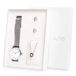 A-NIS Set orologio, collana e orecchini AS100-01