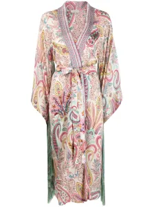 ANJUNA - Kimono Lungo In Seta Ricamato #2202041
