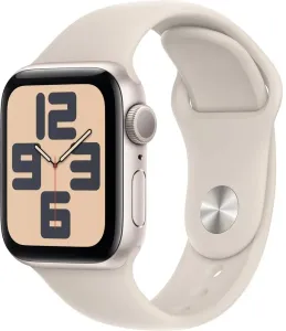 Apple Apple Watch SE (2023) Cellular 40mm Sport Cinturino in silicone Star White S/M