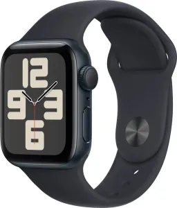 Apple Apple Watch SE (2023) GPS 44 mm cinturino sportivo in silicone mezzanotte M/L