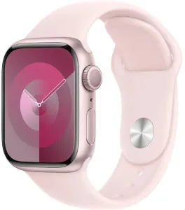 Apple Apple Watch Series 9 41 mm Alluminio rosa con cinturino sportivo rosa chiaro S/M