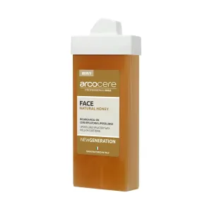 Arcocere Cera depilatoria per viso Professional Wax Face Natural Honey (Roll-On Cartidge) 100 ml