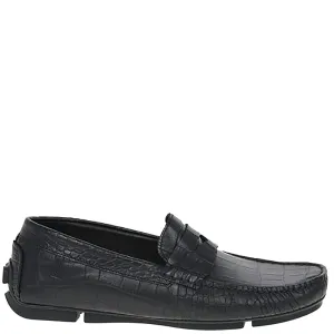Armani Collezioni Men's Leather Loafers Black - UK 6 BLACK