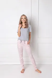 Q Long pajamas Grey-pink Grey-pink