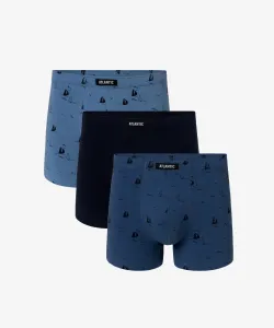 Man Boxers ATLANTIC 3Pack - blue/navy/dark blue #768729